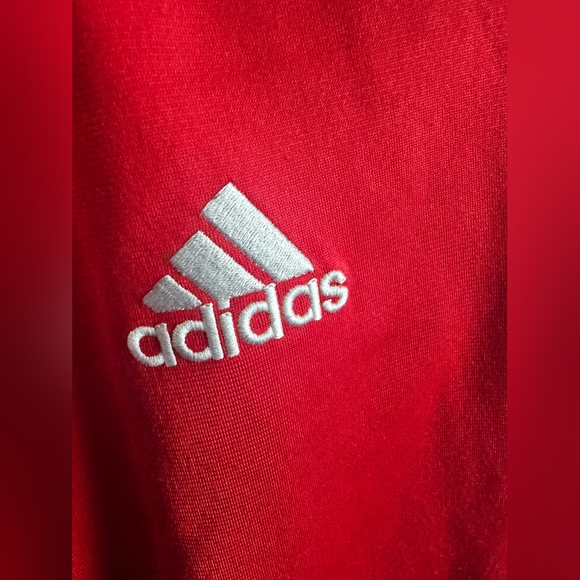 Adidas Girls large size 16-18 3 white striped jacket - Picture 5 of 6